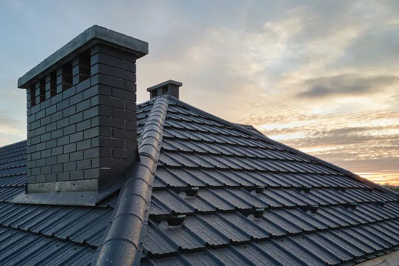 Traditional home with a premium steep-slope roof